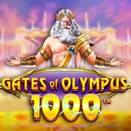 Gates of Olympus 1000 online game logo by Pragmatic Play on sportaza-casino.eu