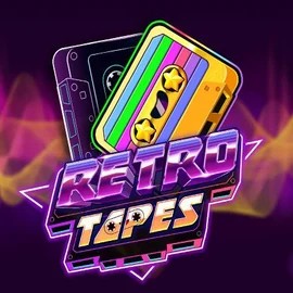 Retro Tapes slot logo by Push Gaming at Sportaza Casino